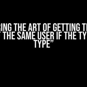 Mastering the Art of Getting the Next Value of the Same User if the Type is “No Type”