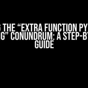 Solving the “Extra Function Pymodbus Missing” Conundrum: A Step-by-Step Guide